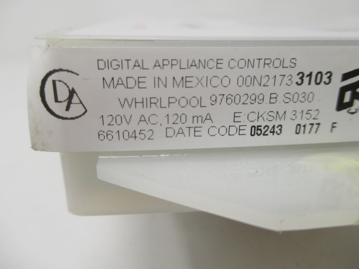 9760299 White Stove Control⚡2 Year Warranty ⚡ Fast Shipping⚡