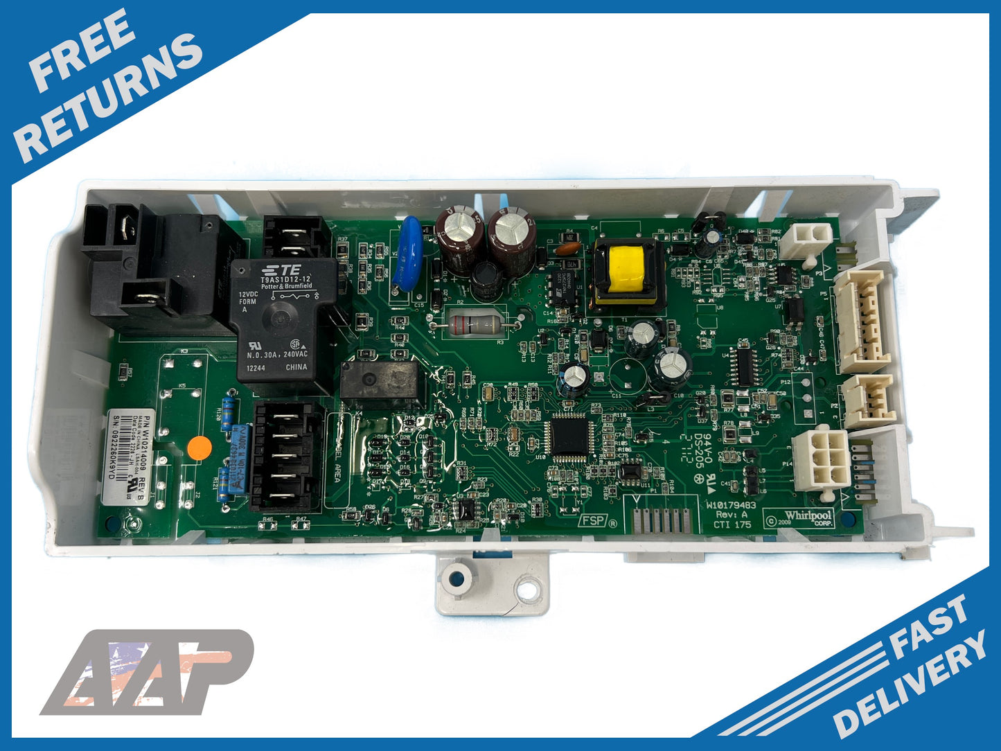 W10214009 Dryer Main Control ⚡️2 Year Warranty ⚡️ Fast Shipping ⚡️