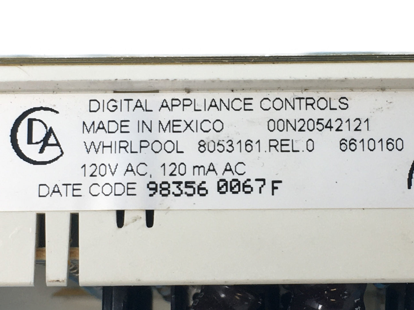 8053161 White Stove Range Control⚡2 Year Warranty ⚡ Fast Shipping⚡