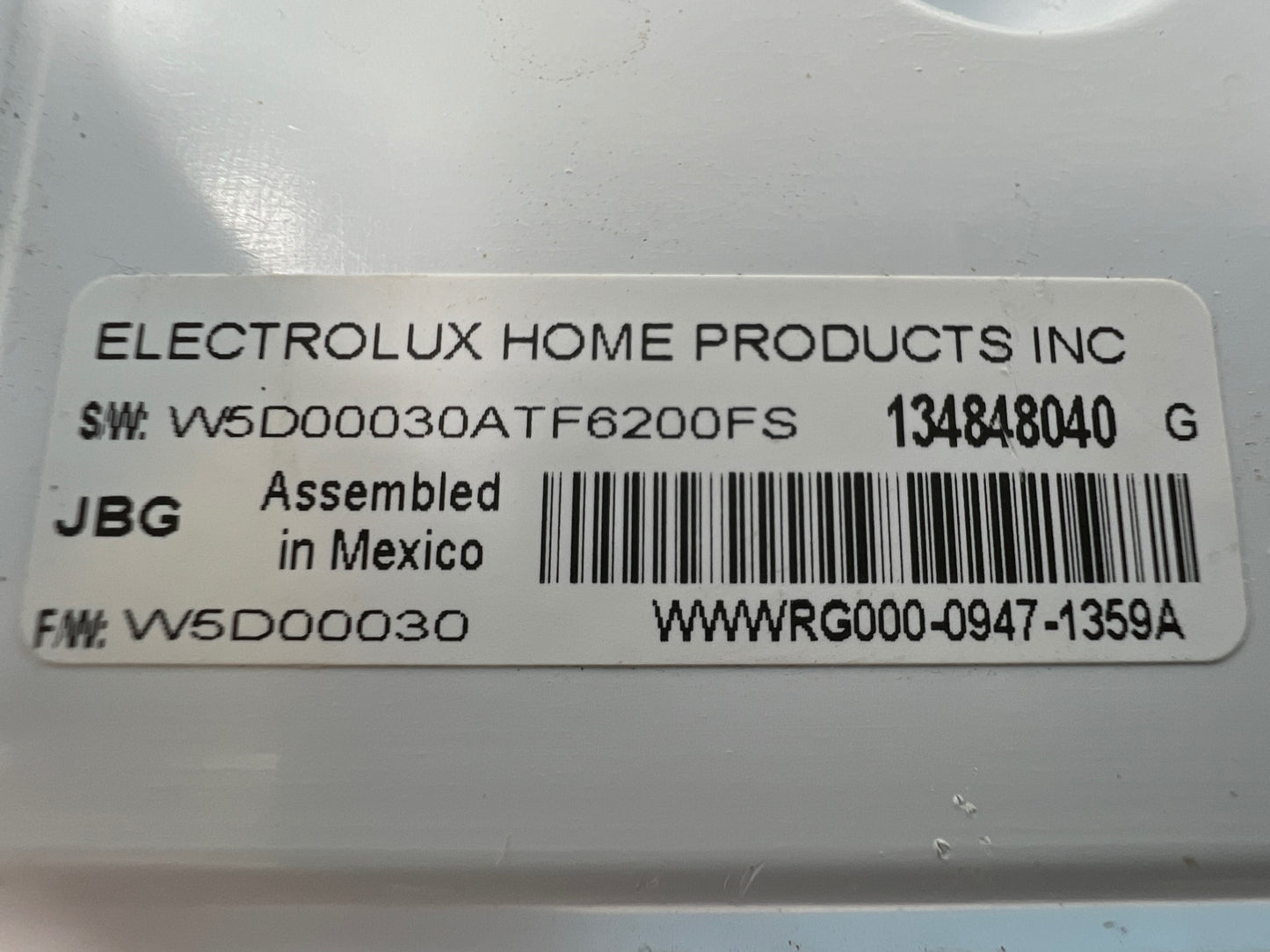 134848040 Frigidaire Washer Control ⚡️2 Year Warranty ⚡️ Fast Shipping ⚡️