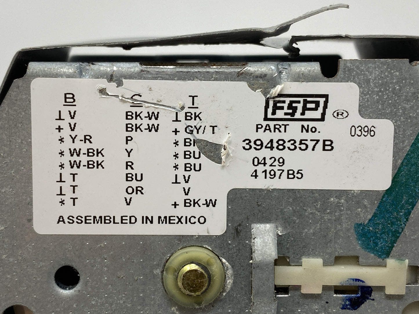 3948357 Whirlpool Washer Timer ⚡2 Year Warranty ⚡ Fast Shipping⚡