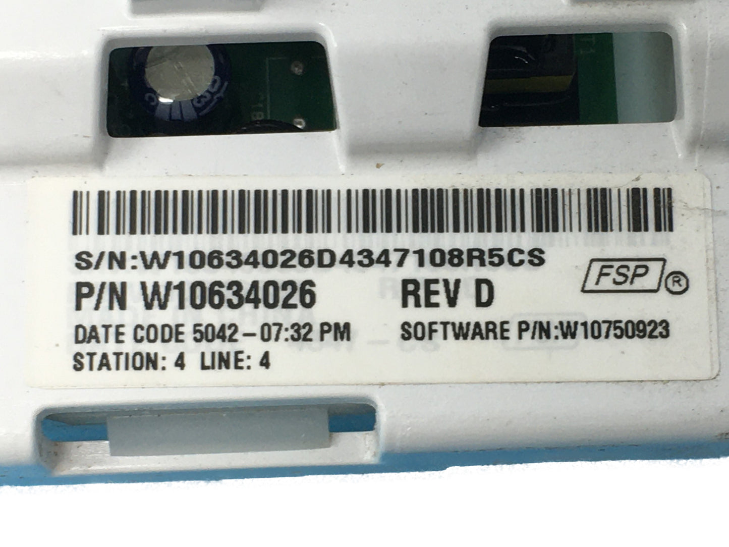 W10634026 Washer Main Control ⚡2 Year Warranty ⚡ Fast Shipping⚡