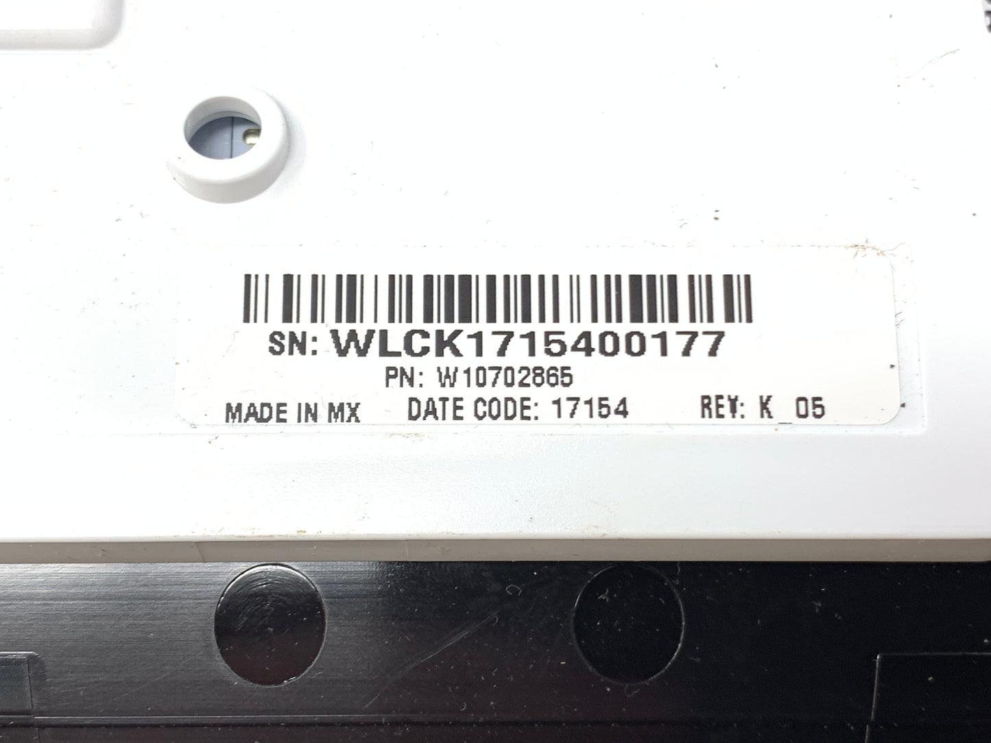 W10702865 Whirlpool Maytag Washer Control *1 Year Guarantee* SAME DAY SHIP