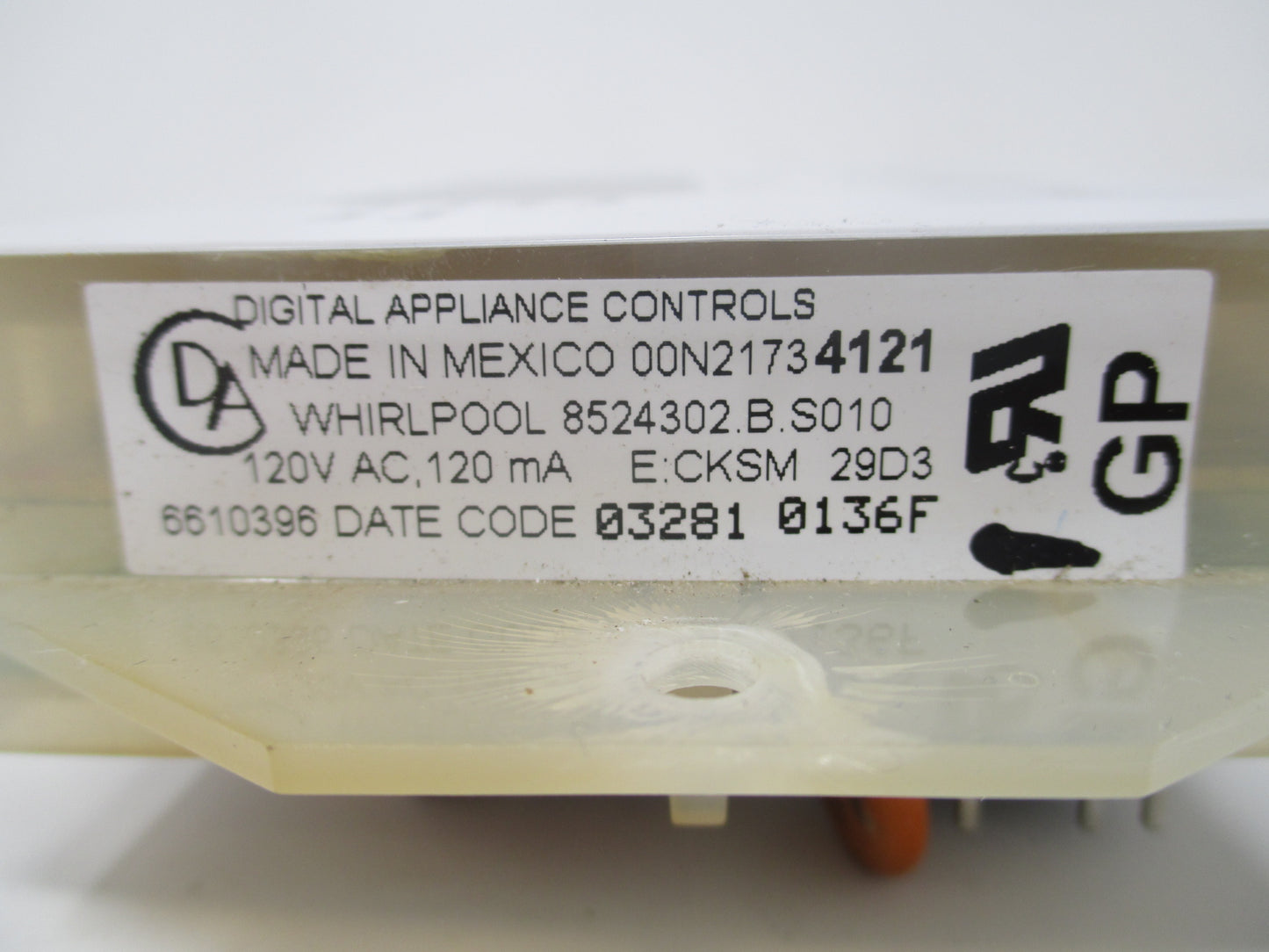 8524302 6610318 6610450 White Stove Control ⚡2 Year Warranty ⚡ Fast Shipping⚡
