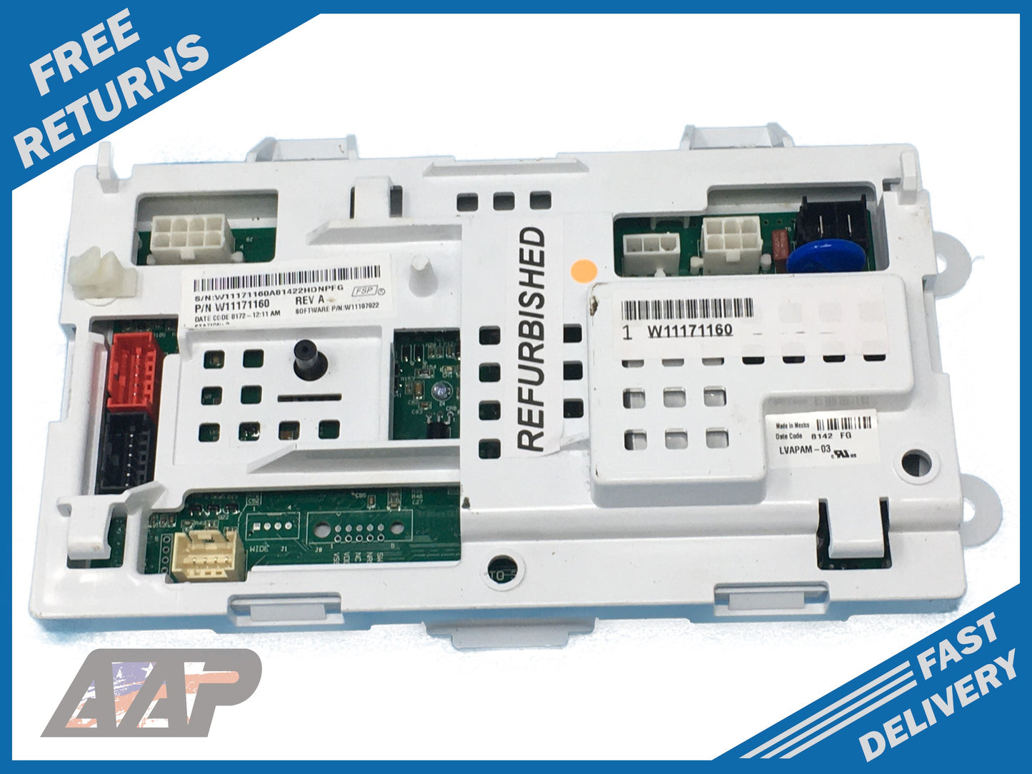 W11171160 Washer Control Board ⚡2 Year Warranty ⚡ Fast Shipping⚡