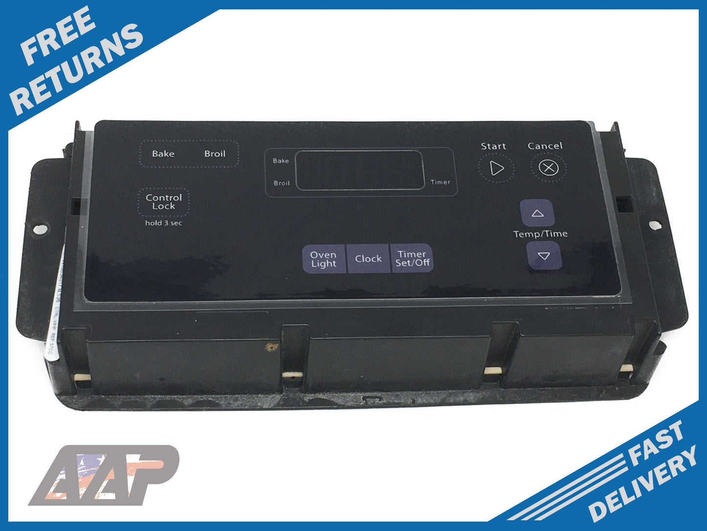 W10834017 Black Stove Control ⚡2 Year Warranty ⚡ Fast Shipping⚡