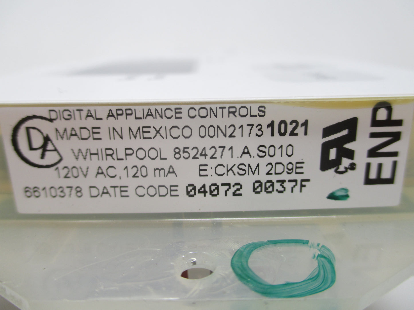 6610378 8524271 White Whirlpool Stove Control⚡2 Year Warranty ⚡ Fast Shipping⚡