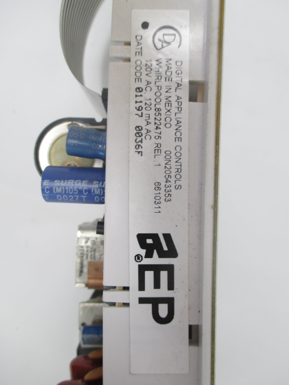 8522475 8522476 Whirlpool White Stove Control⚡2 Year Warranty ⚡ Fast Shipping⚡