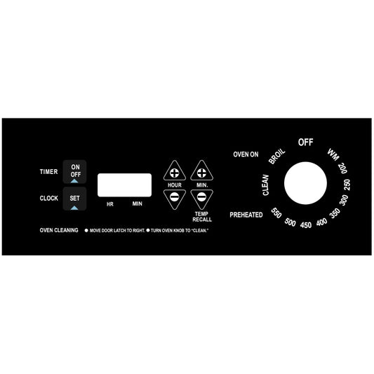 ⭐NEW! Stove Overlay Display Face Works With  Oven Control ⭐ Fast Shipping!