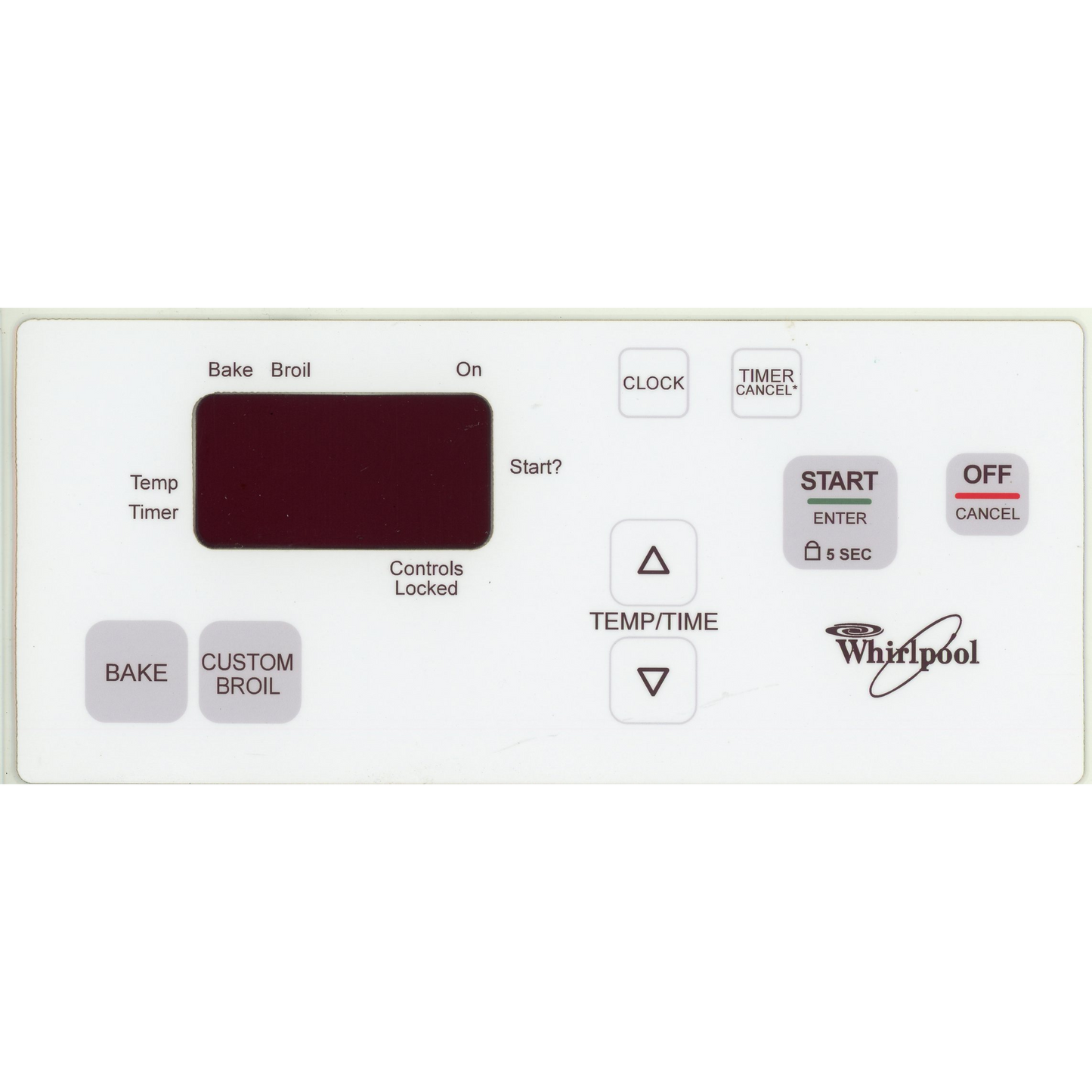 ⭐NEW! Stove Overlay Display Face Works With WP6610446 Oven Control ⭐ Fast Shipping!