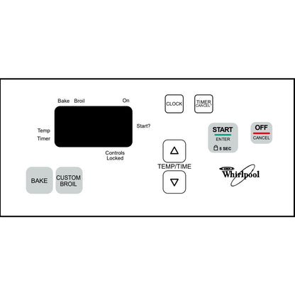 ⭐NEW! Stove Overlay Display Face Works With WP6610446 Oven Control ⭐ Fast Shipping!