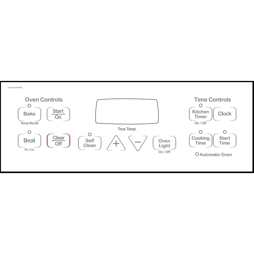 ⭐NEW! Stove Overlay Display Face Works With 191D3776P007 WB27T10816 Oven Control ⭐ Fast Shipping!