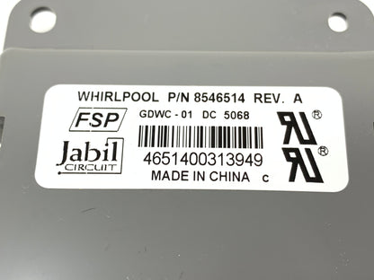 8546514 REFURBISHED Whirlpool Dishwasher Control *LIFETIME Guarantee*