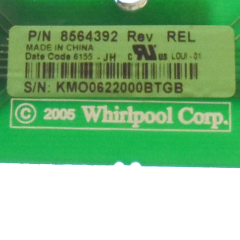 Genuine OEM Whirlpool Control Board 8564392R🔥 2 Year Warranty 🔥 Fast Shipping 🔥