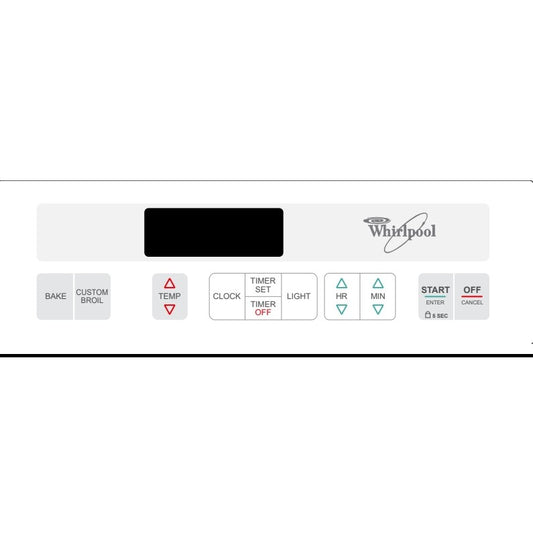 NEW! Stove Overlay Display Face Works With 3195110 3195111 3196769 Oven Control ⚡️2 Year Warranty⚡️Fast Shipping⚡️