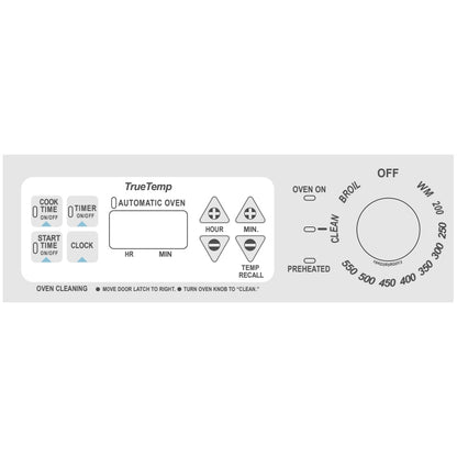 ⭐NEW! Stove Overlay Display Face Works With gray 164D8450G032 WB18X20153 Oven Control ⭐ Fast Shipping!