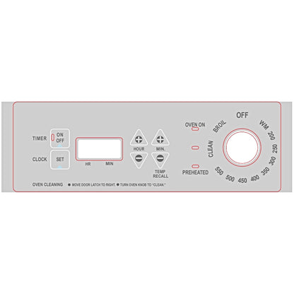 ⭐NEW! Stove Overlay Display Face Works With 164D3762P003 WB27T10103 Oven Control ⭐ Fast Shipping!