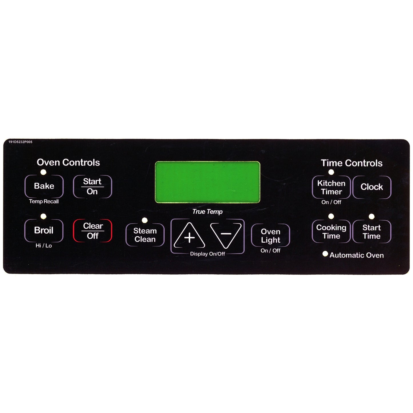 ⭐NEW! Stove Overlay Display Face Works With WB27T11278 164D8450G019 Oven Control ⭐ Fast Shipping!