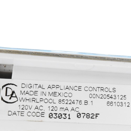 8522476 Whirlpool White Stove Control⚡2 Year Warranty ⚡ Fast Shipping⚡