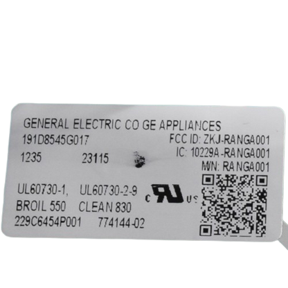 Genuine OEM GE Control Part 191D8545G017 ⚡️2 Year Warranty⚡️Fast Shipping