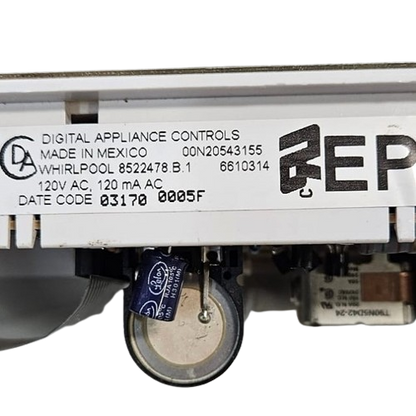 Genuine OEM Whirlpool Control Board 8522478 White🔥 2 Year Warranty 🔥 Fast Shipping 🔥