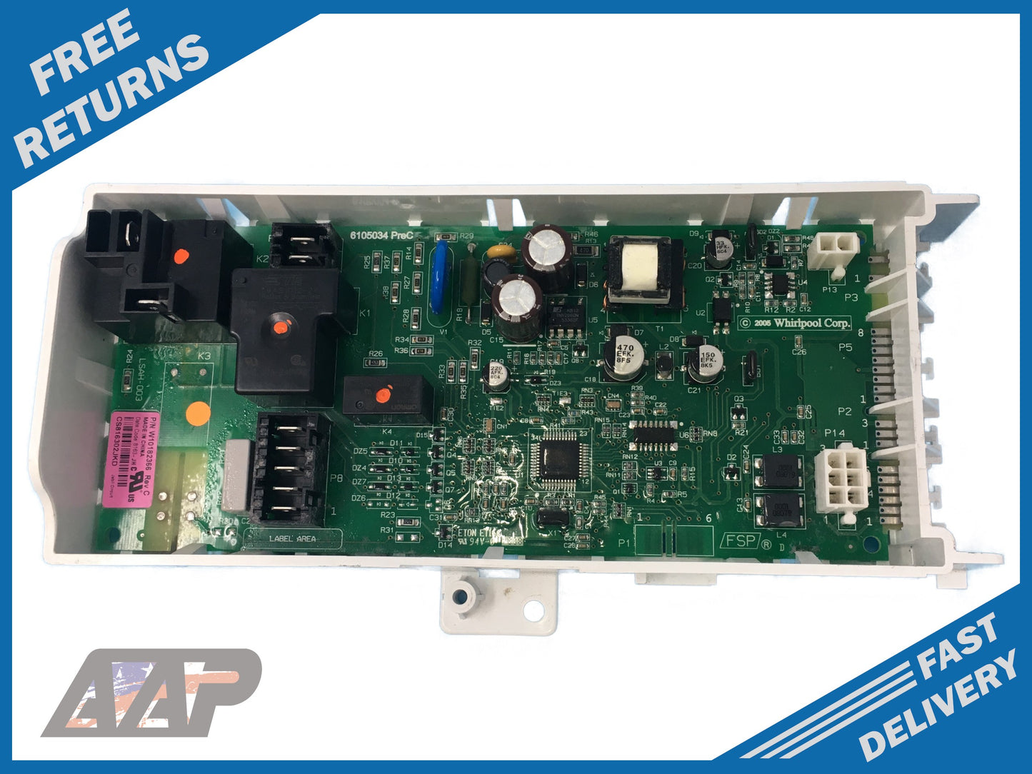 REBUILT Genuine OEM Whirlpool Kenmore Maytag Control Board W10182366-R🔥 5 Year Warranty 🔥 Fast Shipping 🔥