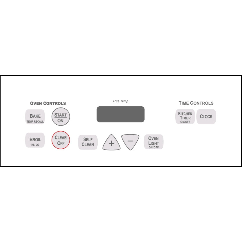 NEW! Stove Overlay Display Face Works With WB27K10098 183D8193P003 Oven Control ⚡️2 Year Warranty⚡️Fast Shipping⚡️