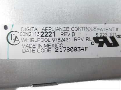 Genuine OEM Whirlpool Control Part 9782431⚡️2 Year Warranty⚡️Fast Shipping⚡️