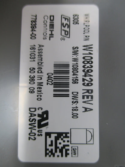 Genuine OEM Whirlpool Control Part Number W10854231 W10839429 Whirlpool Dishwasher Control *1 Year Guarantee*SAME DAY SHIP 5 Year Warranty 🔥Fast Shipping🔥