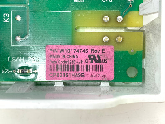 REBUILT Genuine OEM Whirlpool Kenmore Maytag Control Board W10174745 🔥 5 Year Warranty 🔥 Fast Shipping 🔥
