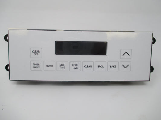 WB27K5137 191D1001P004 GE White Stove Control *LIFETIME Guarantee* New Face