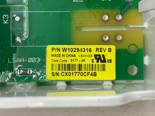 REBUILT Genuine OEM Whirlpool Kenmore Maytag Control Board W10294316 🔥 5 Year Warranty 🔥 Fast Shipping 🔥