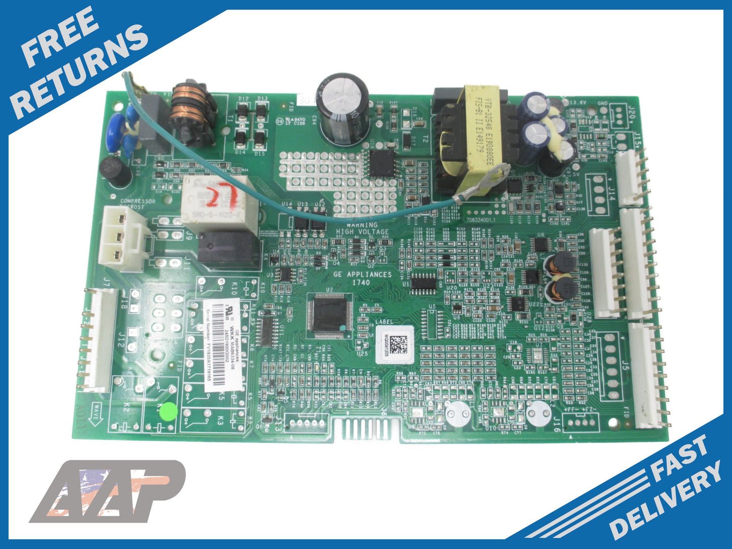 245D1900G002 GE Refrigerator Control Board *1 Year Guaranty* FAST SHIP