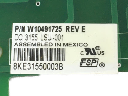 W10491725 Whirlpool Maytag Washer Control Board *1 Year Guaranty* FAST SHIP