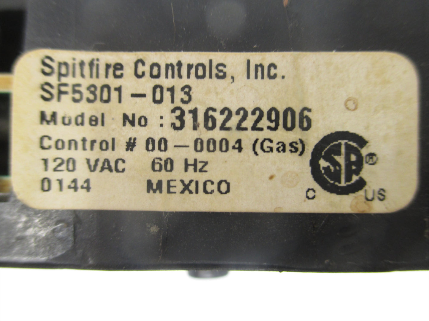 316222906 REFURBISHED Frigidaire Black Stove Control *LIFETIME Guarantee*