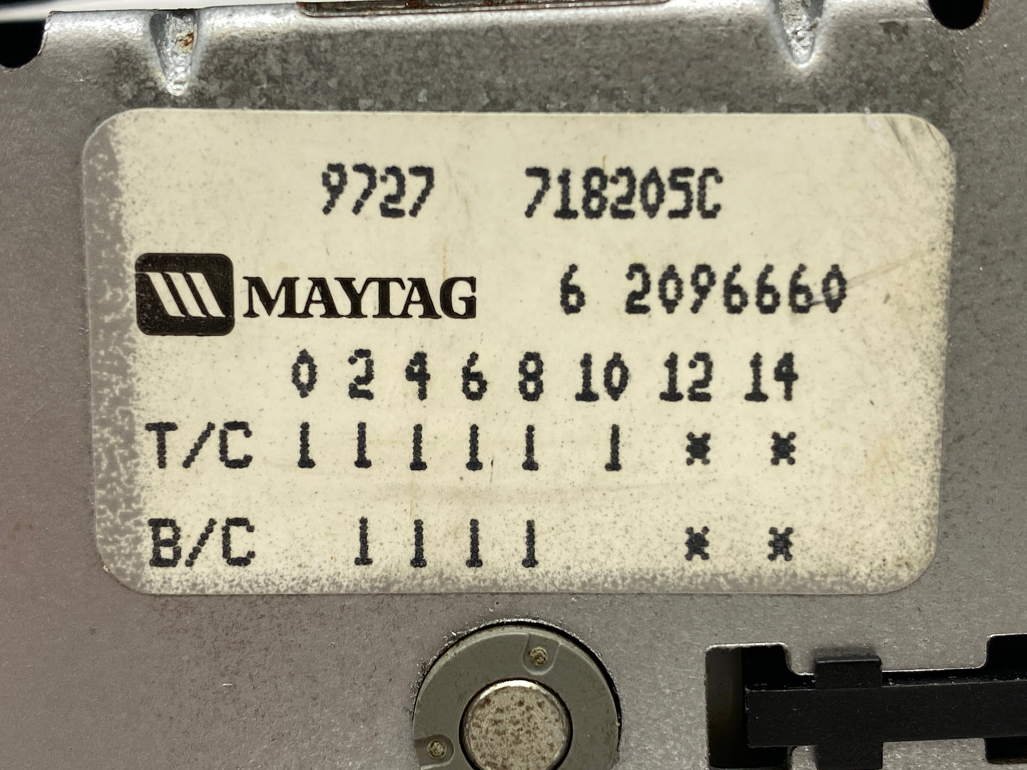 6 2096660 22002184 AAP REFURBISHED Maytag Washer Timer LIFETIME Guarantee