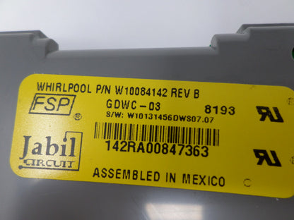 W10084142 Whirlpool Dishwasher Control *LIFETIME Guarantee* 2-3 Day Delivery