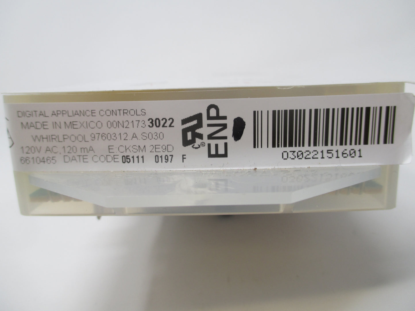 6610465 9760312 White Whirlpool Stove Control⚡2 Year Warranty ⚡ Fast Shipping⚡