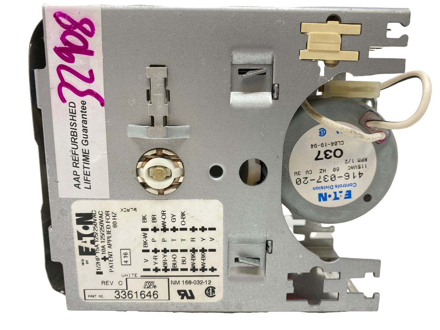 3361646 AAP REFURBISHED Whirlpool Washer Timer LIFETIME Guarantee 2-3 DayDeliver