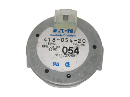 418-054-20 Timer Motor 115 VAC RPM 1/3.33 60 Hz 3W 10 Teeth CW Clockwise