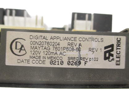 7601P608-60 74004542 Maytag Black Stove Control *1 Year Guaranty* FAST SHIP