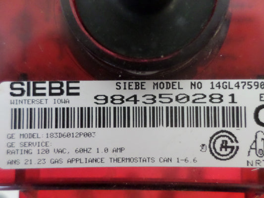 183D6012P003 14GL47590Y GE White Stove Control *LIFETIME Guarantee*