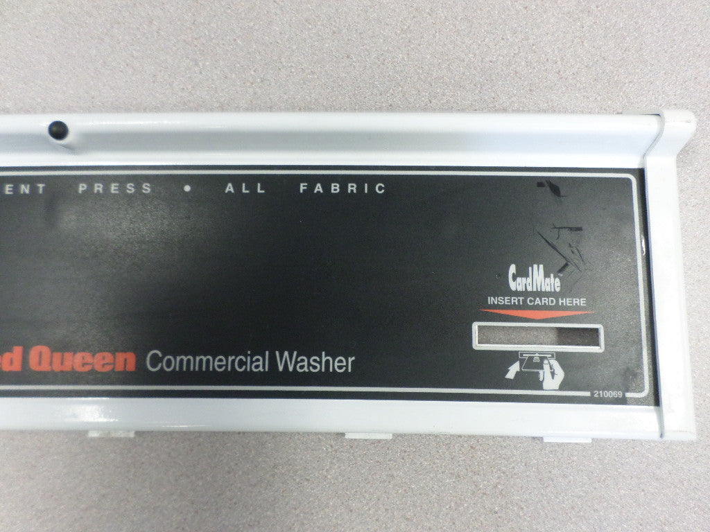 210069 Speed Queen Commercial Washer Control Panel & Overlay