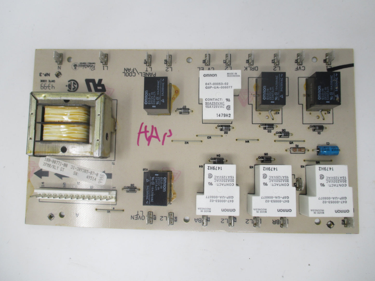 Y0309305 100-00771-00 31-309305-07-0 GE Range Control Board ⚡️2 Year Warranty ⚡️ Fast Shipping ⚡️