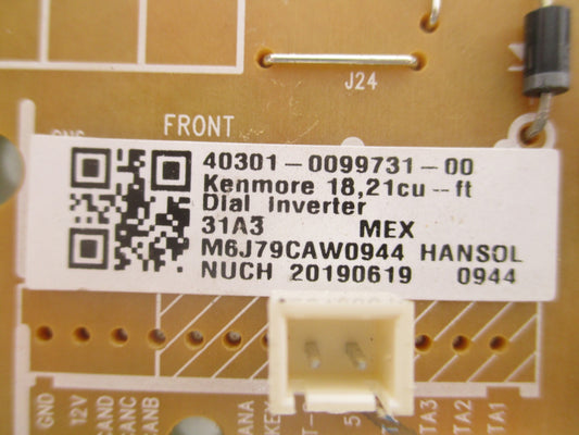 40301-0099731-00 Kenmore Refrigerator Control Board *1 Year Guaranty* FAST SHIP