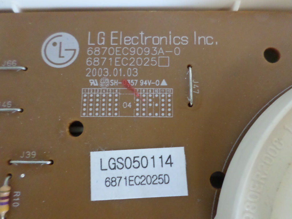 6871ER1023Q & 6871EC2025D LG Washer Control *1 Year Guarantee* SAME DAY SHIP