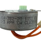 414-382-20 115V 60HZ 3W 1/3RPM CW Timer Motor