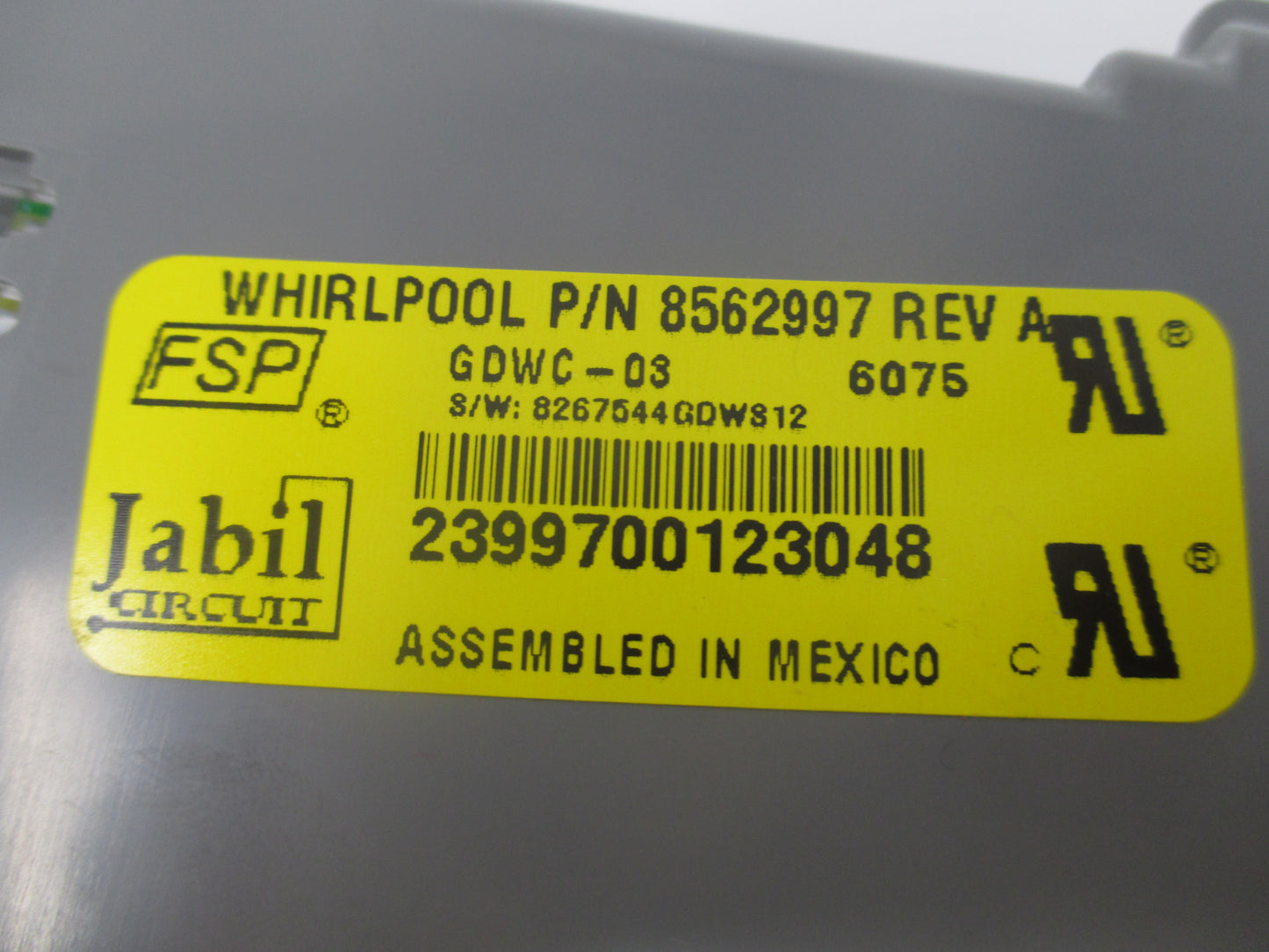 8562997 Whirlpool Dishwasher Control *LIFETIME Guarantee* 2-3 Day Delivery