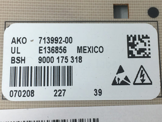 666016 00666016 Bosch Dryer Control Board *1 Year Guarantee* Same Day Ship