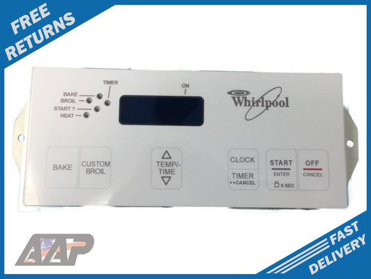 8053155  White Whirlpool Stove Control⚡2 Year Warranty ⚡ Fast Shipping⚡